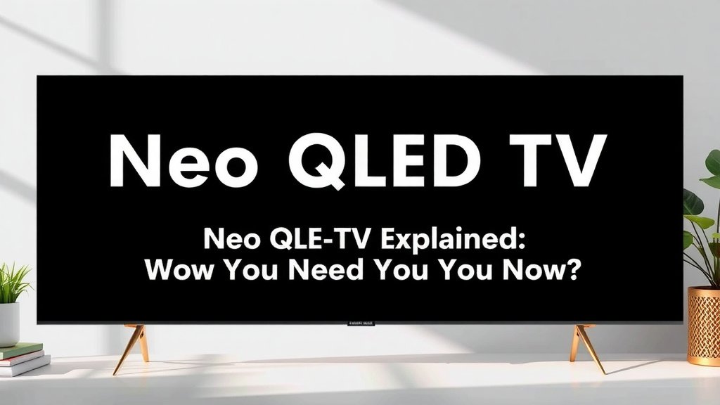 Neo QLED TV Explained: What You Need to Know Now