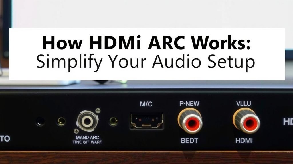 How HDMI ARC Works: Simplify Your Audio Setup