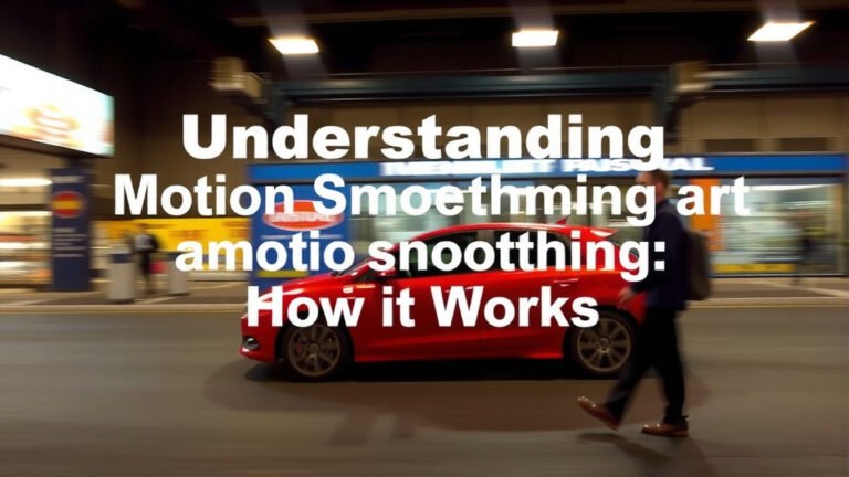 Understanding Motion Smoothing: How It Works
