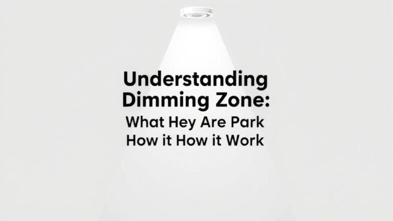 Understanding Dimming Zones: What They Are and How They Work