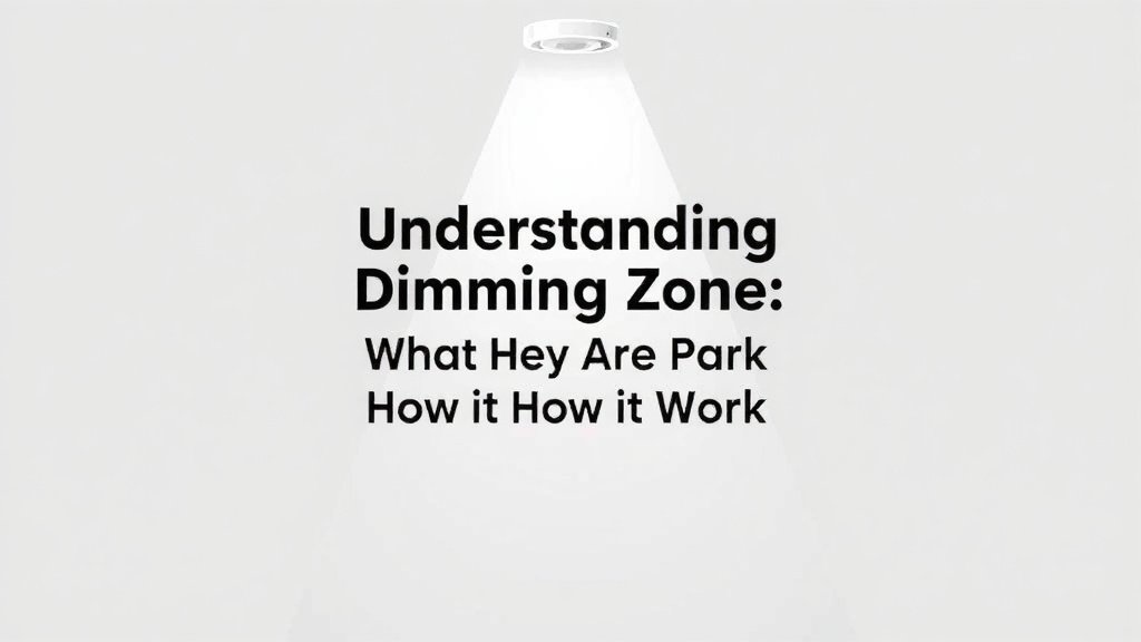 Understanding Dimming Zones: What They Are and How They Work
