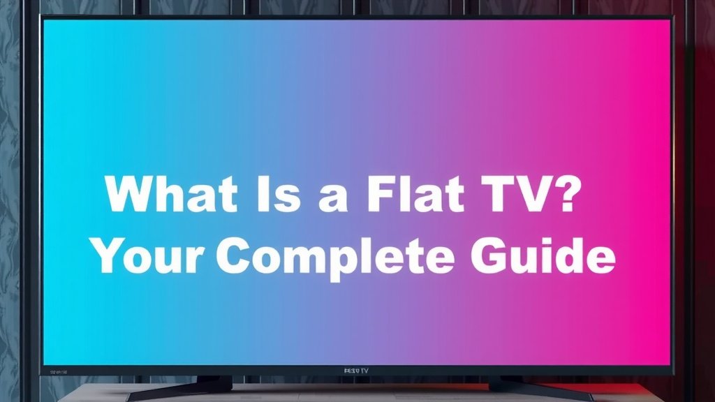 What Is a Flat TV? Your Complete Guide