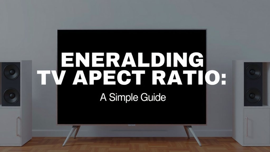 Understanding TV Aspect Ratio: A Simple Guide