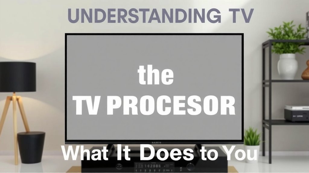 Understanding the TV Processor: What It Does for You
