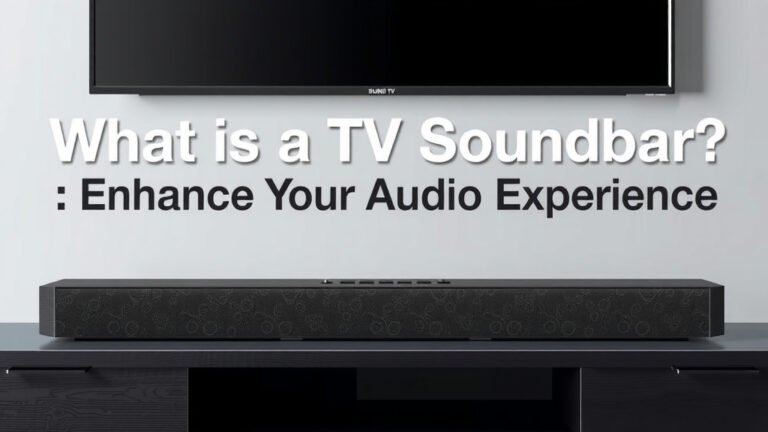 What Is a TV Soundbar: Enhance Your Audio Experience
