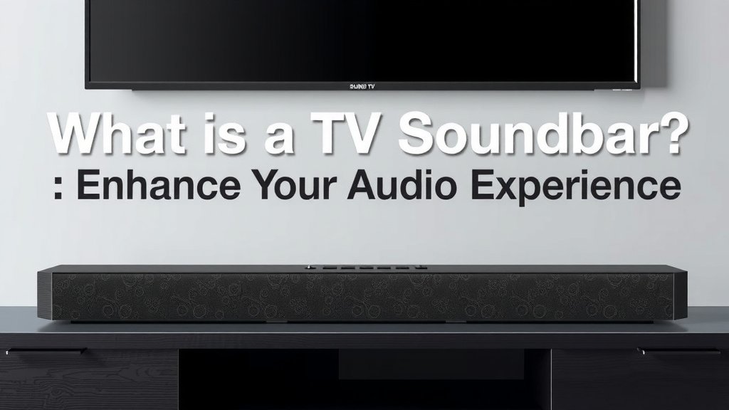 What Is a TV Soundbar: Enhance Your Audio Experience