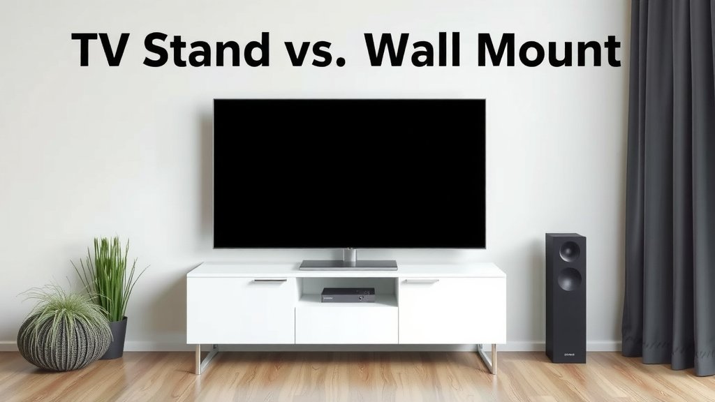 TV Stand vs. Wall Mount: Making the Right Choice for Your Space