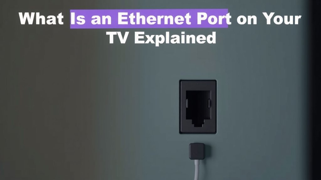 Understanding Your TV's Ethernet Port