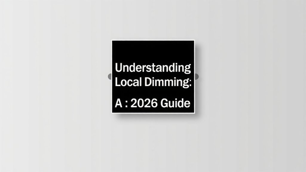 Understanding Full Array Local Dimming: A 2026 Guide