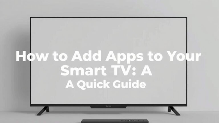How to Add Apps to Your Smart TV: A Quick Guide