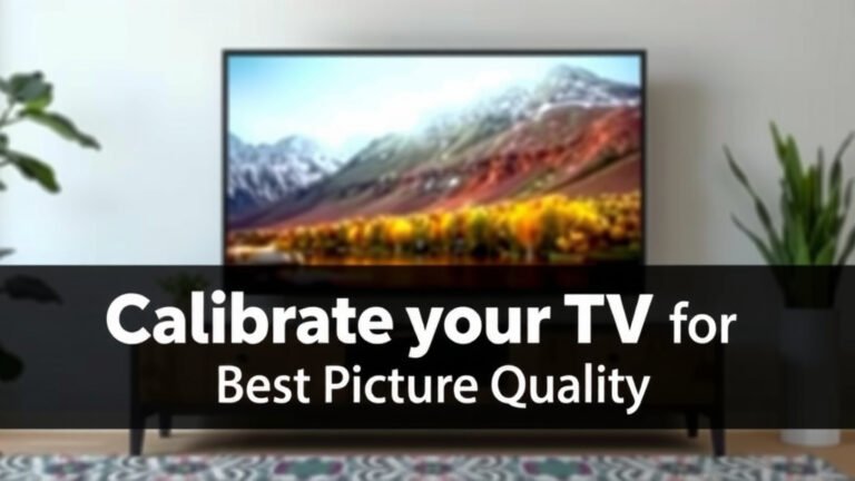 Calibrate Your TV for the Best Picture Quality