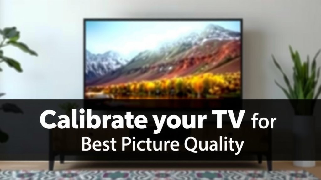 Calibrate Your TV for the Best Picture Quality