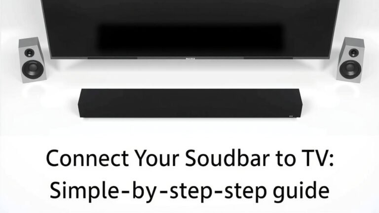 Connect Your Soundbar to TV: Simple Step-by-Step Guide