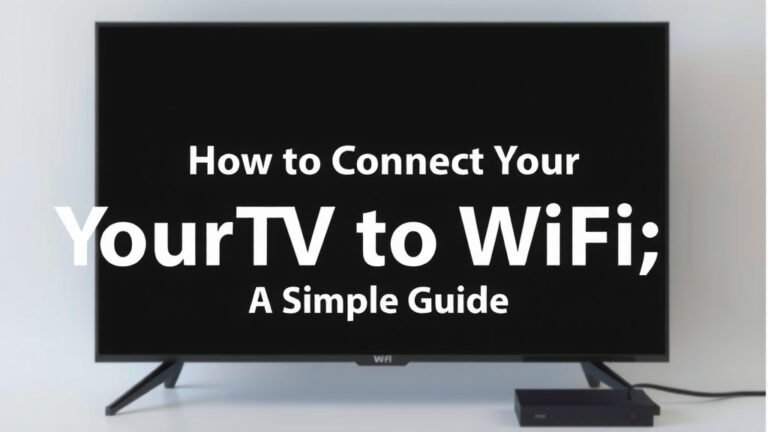 How to Connect Your TV to WiFi: A Simple Guide