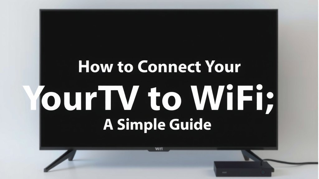 How to Connect Your TV to WiFi: A Simple Guide