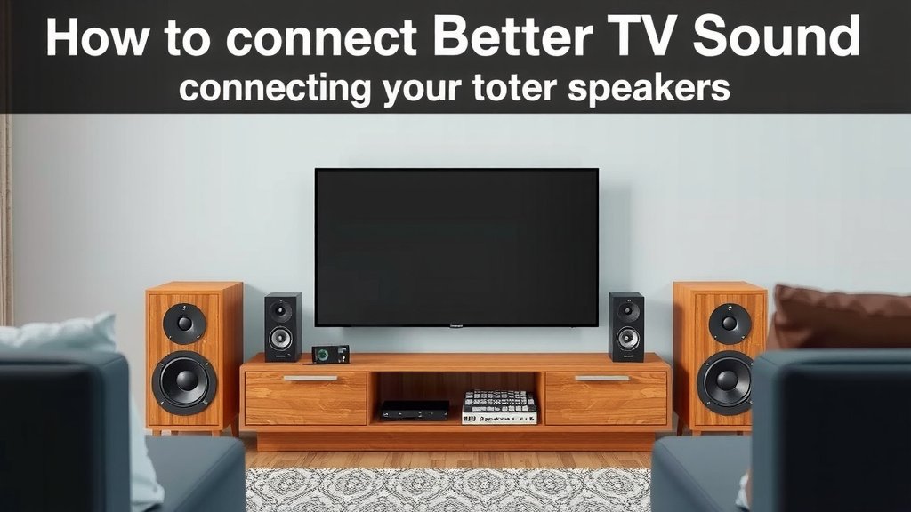 Getting Better TV Sound: Connecting Your Speakers