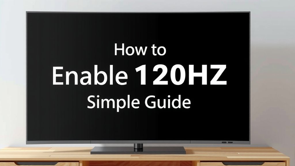 Enable 120Hz on Your TV: A Simple Guide