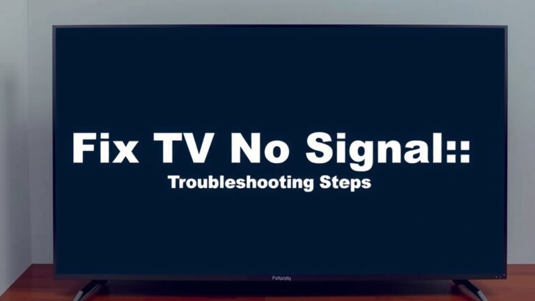 Fix TV No Signal: Easy Troubleshooting Steps