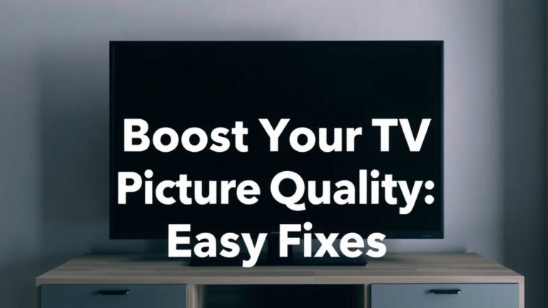 Boost Your TV Picture Quality: Easy Fixes