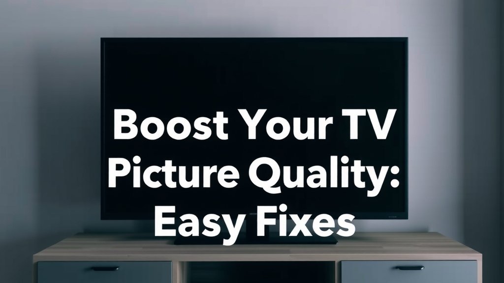 Boost Your TV Picture Quality: Easy Fixes