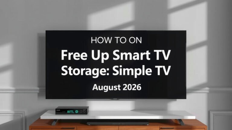 Free Up Smart TV Storage: Simple Steps August 2026