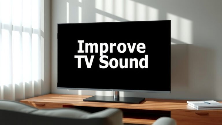 Improve TV Sound: Simple Fixes for Better Audio