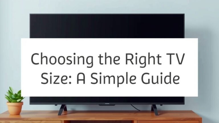 Choosing the Right TV Size: A Simple Guide