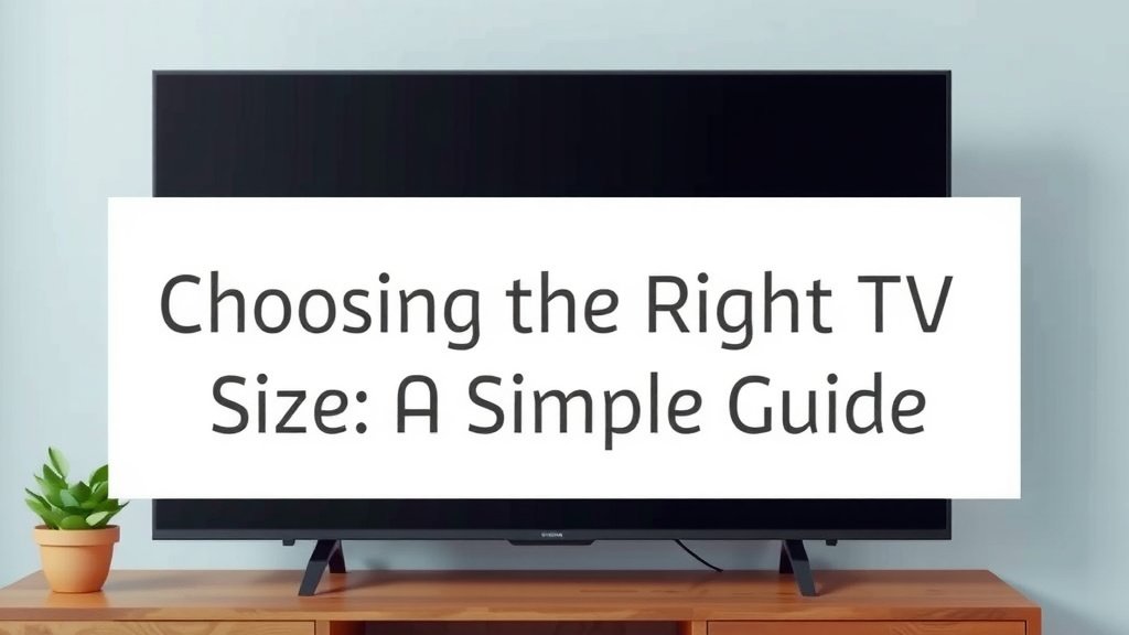 Choosing the Right TV Size: A Simple Guide