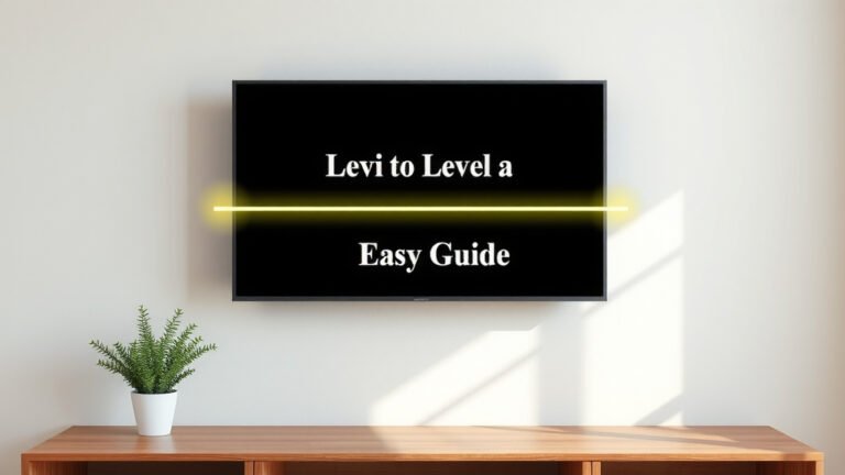 How to Level a Wall Mounted TV: Easy Guide