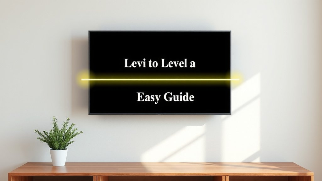 How to Level a Wall Mounted TV: Easy Guide