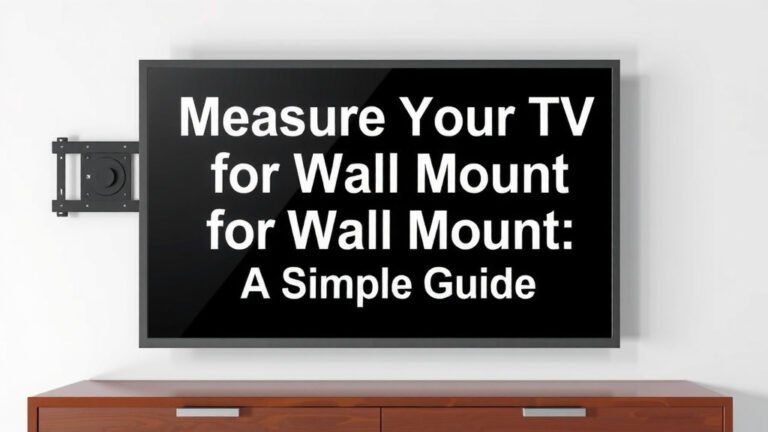 Measure Your TV for Wall Mount: A Simple Guide