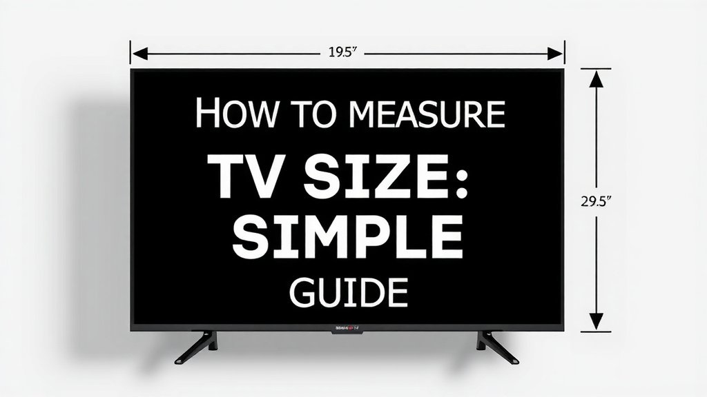 How to Measure TV Size: A Simple Guide