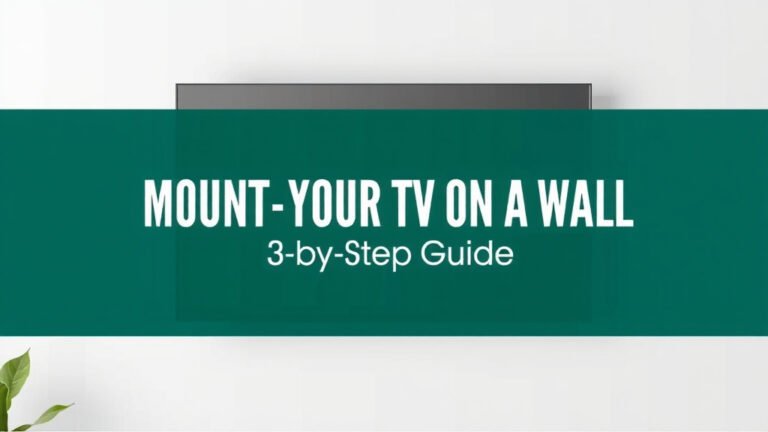 Mount Your TV on the Wall: A Step-by-Step Guide