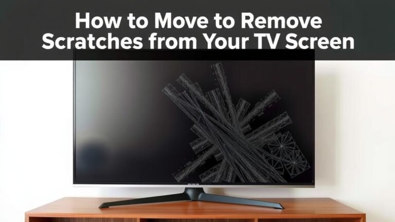 How to Remove Scratches from Your TV Screen
