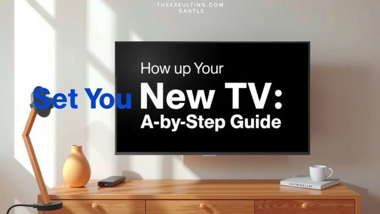 Set Up Your New TV: A Step-by-Step Guide