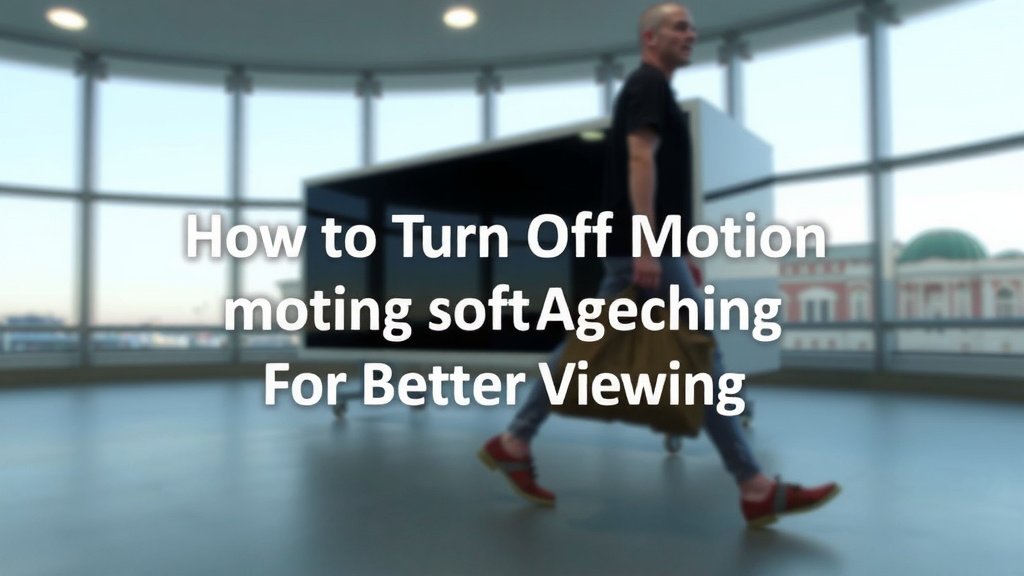 How to Turn Off Motion Smoothing for Better Viewing