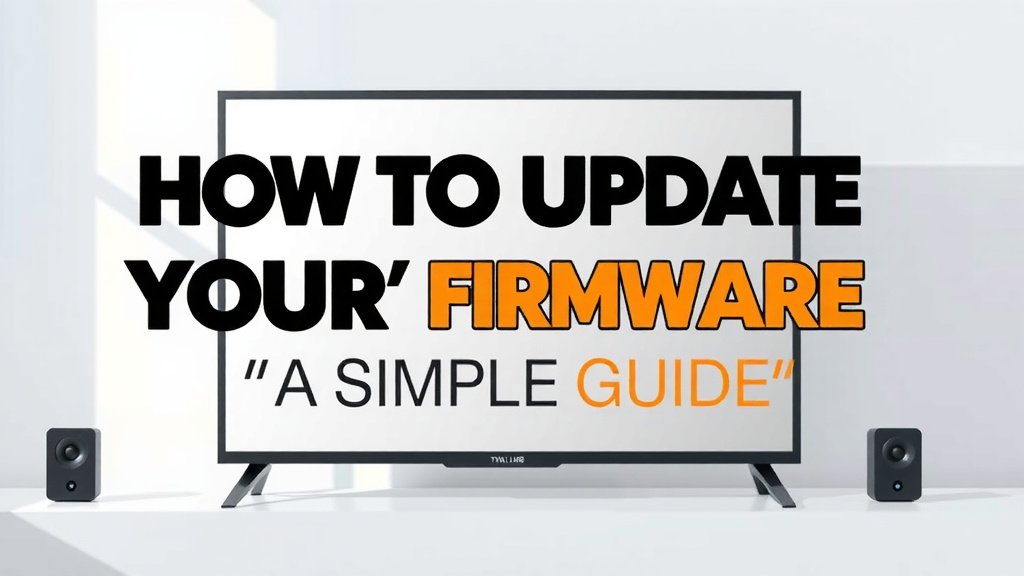 How to Update Your TV Firmware: A Simple Guide