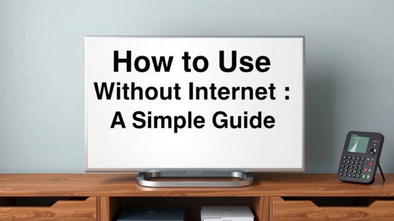 How to Use Your TV Without Internet: A Simple Guide