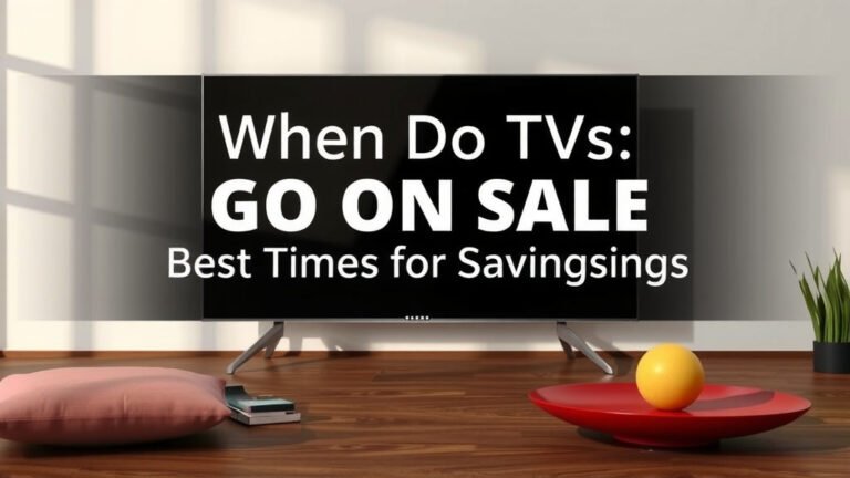When Do TVs Go on Sale Best Times for Savings