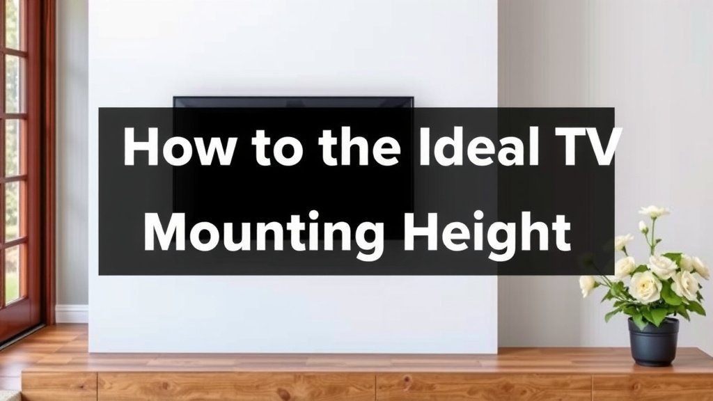 Finding the Ideal TV Mounting Height