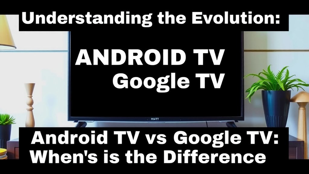 Understanding the Evolution: Android TV vs. Google TV