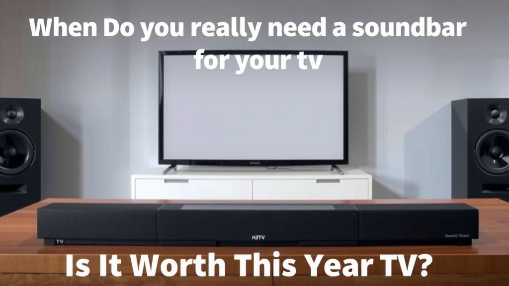 When Do You Really Need a Soundbar for Your TV?