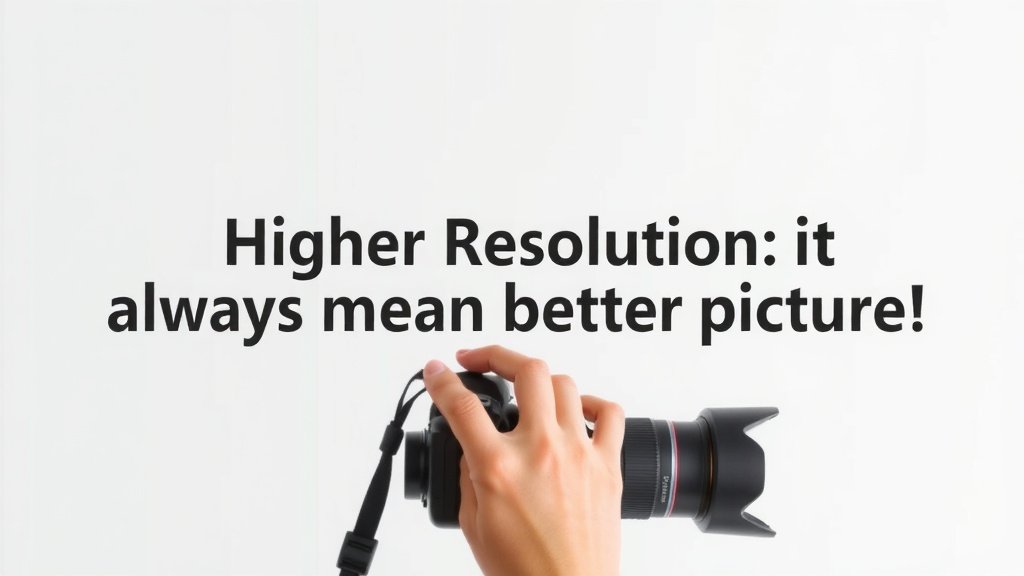Higher Resolution: Does it Always Mean Better Pictures