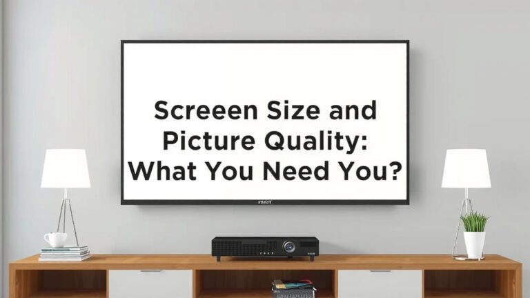 Screen Size and Picture Quality: What You Need to Know