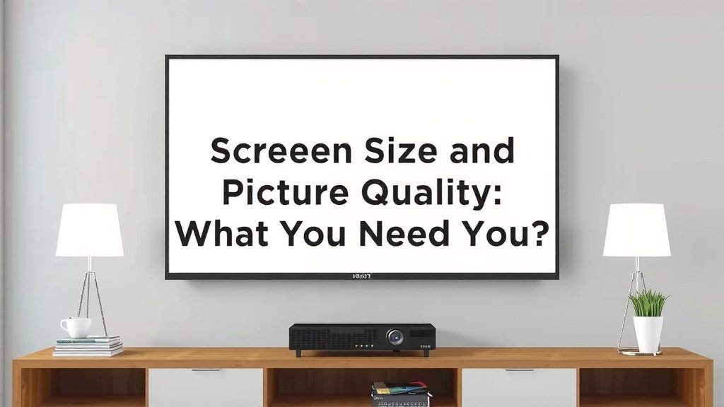 Screen Size and Picture Quality: What You Need to Know