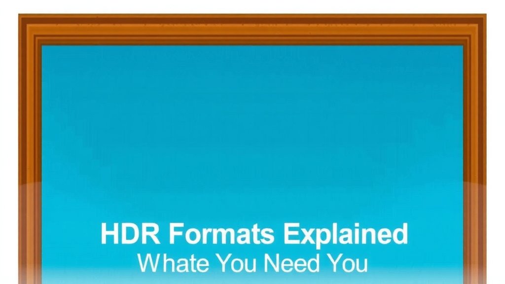 Understanding Different HDR Picture Formats