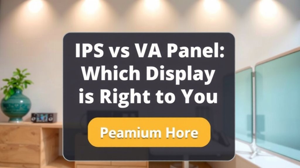 IPS vs VA Panel: Which Display is Right for You