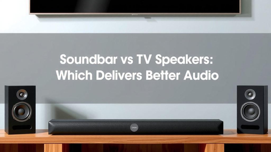 Soundbar vs TV Speakers: Which Delivers Better Audio