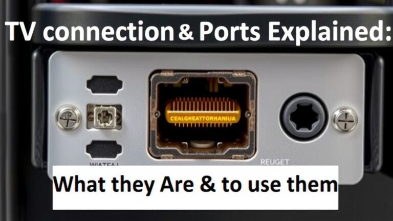 TV Connection Ports Explained: What They Are & How to Use Them
