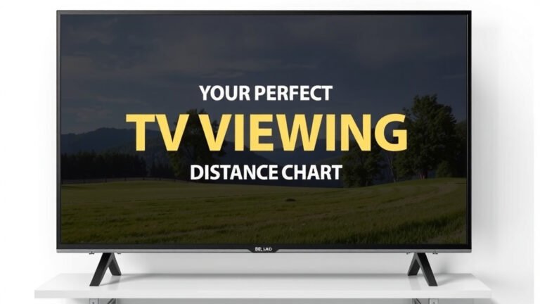 Your Perfect TV Viewing Distance Chart Guide